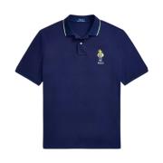 Donkerblauw poloshirt met beer Ralph Lauren , Blue , Heren