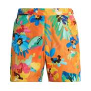 Oranje bloemrijke zwemshorts Ralph Lauren , Multicolor , Heren