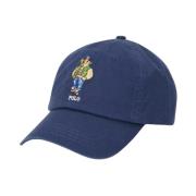 Navy pet met klep Polo Bear Twill Ralph Lauren , Blue , Heren