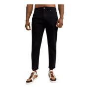 Zwarte Slim Fit Jeans Golden Goose , Black , Heren