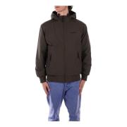 Hooded Logo Jas met Ritszakken Carhartt Wip , Brown , Heren