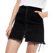 Zwarte Denim Vixen Mini Rok One Teaspoon , Black , Dames