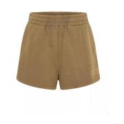 High Waist Katoenen Shorts Hustle One Teaspoon , Beige , Dames