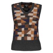 Geruite wollen blend vest Etro , Multicolor , Dames