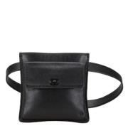 Pre-owned Leather chanel-bags Chanel Vintage , Black , Dames