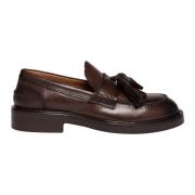 Bruine Penny Loafer Triple Leren Zool Elia Maurizi , Brown , Dames