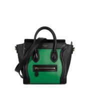 Pre-owned Leather celine-bags Celine Vintage , Green , Dames