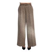 Wide Trousers Emma&Gaia , Brown , Dames