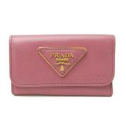 Pre-owned Leather key-holders Prada Vintage , Pink , Dames