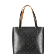 Pre-owned Leather handbags Louis Vuitton Vintage , Black , Dames