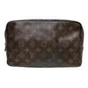 Pre-owned Canvas clutches Louis Vuitton Vintage , Brown , Dames