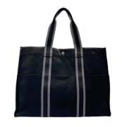 Pre-owned Canvas shoulder-bags Hermès Vintage , Black , Dames