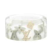 Pre-owned Plastic rings Louis Vuitton Vintage , White , Dames