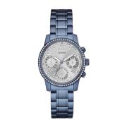 Blauw Roestvrijstalen Dameshorloge Guess , Blue , Unisex