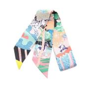 Pre-owned Canvas scarves Hermès Vintage , Multicolor , Dames