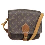 Pre-owned Canvas shoulder-bags Louis Vuitton Vintage , Brown , Dames