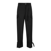 Getailleerde Broek Sacai , Black , Heren