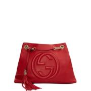 Pre-owned Leather gucci-bags Gucci Vintage , Red , Dames