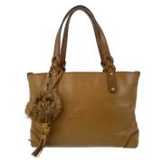 Pre-owned Leather totes Gucci Vintage , Brown , Dames