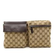 Pre-owned Canvas gucci-bags Gucci Vintage , Beige , Heren