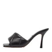 Pre-owned Leather sandals Bottega Veneta Vintage , Black , Dames