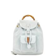 Pre-owned Leather backpacks Gucci Vintage , Blue , Dames