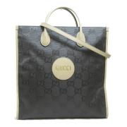 Pre-owned Canvas totes Gucci Vintage , Black , Dames