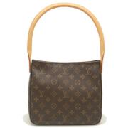 Pre-owned Canvas handbags Louis Vuitton Vintage , Brown , Dames