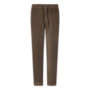 Bruine Corduroy Broek Aw24 Sease , Brown , Heren