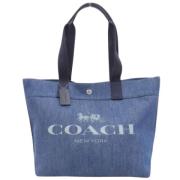 Pre-owned Denim handbags Coach Pre-owned , Blue , Dames