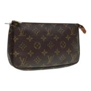 Pre-owned Canvas clutches Louis Vuitton Vintage , Brown , Dames