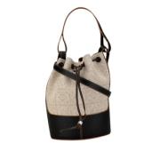 Pre-owned Canvas shoulder-bags Loewe Pre-owned , Beige , Dames