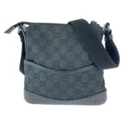 Pre-owned Canvas crossbody-bags Gucci Vintage , Black , Dames