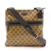 Pre-owned Canvas crossbody-bags Gucci Vintage , Beige , Dames