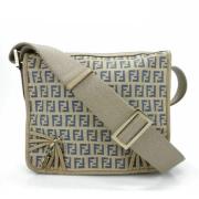 Pre-owned Canvas shoulder-bags Fendi Vintage , Beige , Dames