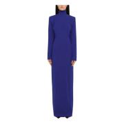 Lange Damesjurk Elegante Stijl Monot , Blue , Dames