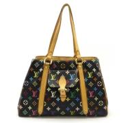 Pre-owned Canvas totes Louis Vuitton Vintage , Black , Dames