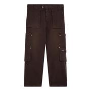 Regular Fit Broek Represent , Brown , Heren