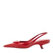 Pre-owned Leather heels Prada Vintage , Red , Dames