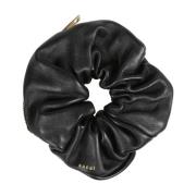 Scrunchie Pouch van Leer Sacai , Black , Dames