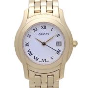 Pre-owned Metal watches Gucci Vintage , White , Dames