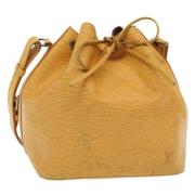 Pre-owned Leather shoulder-bags Louis Vuitton Vintage , Yellow , Dames