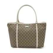 Pre-owned Fabric totes Gucci Vintage , White , Dames