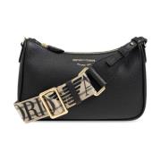 Zwarte Mini Baguette met Verstelbare Band Emporio Armani , Black , Dam...