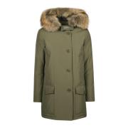 Afneembare Bont Parka voor Arctisch Weer Woolrich , Green , Dames