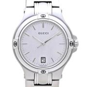 Pre-owned Stainless Steel watches Gucci Vintage , Gray , Dames