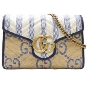 Pre-owned Leather gucci-bags Gucci Vintage , Beige , Dames