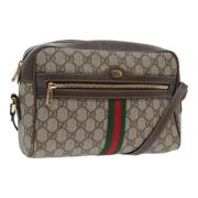 Pre-owned Canvas gucci-bags Gucci Vintage , Beige , Dames