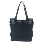 Pre-owned Canvas totes Gucci Vintage , Black , Dames