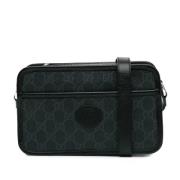 Pre-owned Canvas crossbody-bags Gucci Vintage , Black , Dames